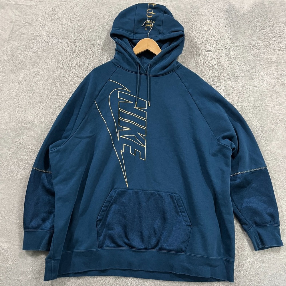 Nike Hoodie Womens 2XL Sportswear Icon Clash Athleisure‎ Y2K Fleece DC0652